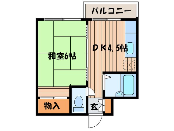 クラ－クハイツの物件間取画像